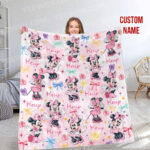 Personalized Watercolor Mickey Mouse Blanket, Custom Name Mickey Mouse Blanket, Disneyland Birthday Gift Blanket, Mickey Birthday Gifts - Image 8