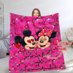 Personalized Watercolor Mickey Mouse Blanket, Custom Name Mickey Mouse Blanket, Disneyland Birthday Gift Blanket, Mickey Birthday Gifts - Image 5