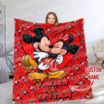 Personalized Watercolor Mickey Mouse Blanket, Custom Name Mickey Mouse Blanket, Disneyland Birthday Gift Blanket, Mickey Birthday Gifts - Image 4