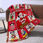 Personalized Christmas Mickey Mouse Throw Blanket Flannel Fleece Bedding Blankets, Disney Ultra Soft for Bed Couch Chair Fit Kids and Adults - Image 2