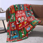 Personalized Mickey and Minnie Christmas Quilt Blankets, Disney Ultra Soft for Bed Couch Chair Fit Kids and Adults - Image 4