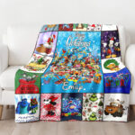 Personalized Disney Mickey and Friends Christmas Quilt Blankets, Disney Ultra Soft for Bed Couch Chair Fit Kids and Adults - Image 2