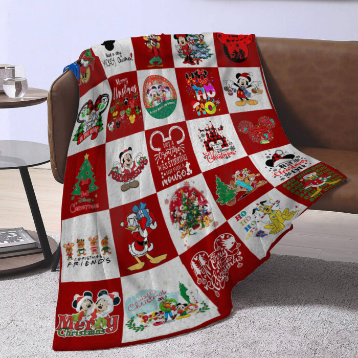 Personalized Mickey Mouse Mickey Lover Disney Fan Quilt Blanket, Blanket Home Decor Gift - Image 3
