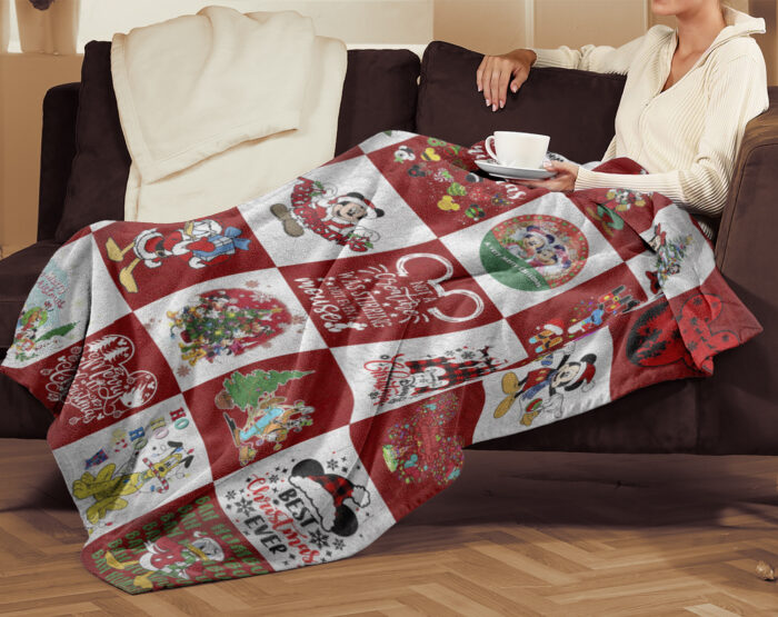 Personalized Mickey Mouse Mickey Lover Disney Fan Quilt Blanket, Blanket Home Decor Gift - Image 4