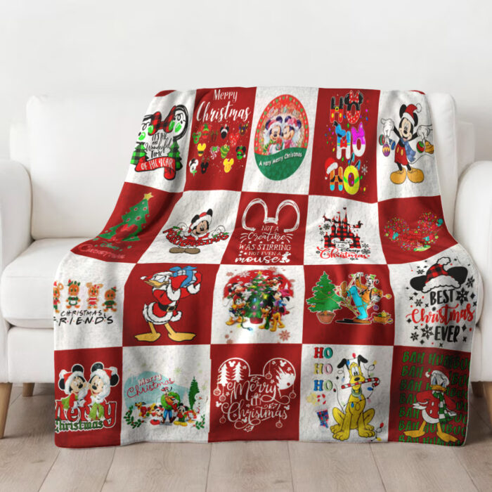 Personalized Mickey Mouse Mickey Lover Disney Fan Quilt Blanket, Blanket Home Decor Gift - Image 2