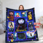 Personalized Coraline Quilt Blanket, Personalized Coraline Throw Blanket, Coraline Blanket, Halloween Blanket, Coraline Blanket Gift For Baby