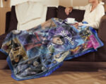Personalized Coraline Throw Blanket, Custom Coraline Quilt Blanket, Coraline Blanket, Halloween Blanket, Coraline Blanket Gift For Baby - Image 3