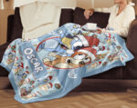 Personalized Bluey Dog Blanket, Christmas Bluey Blanket, Personalized Blanket for Toddlers, Bluey Gifts for Kids - Image 3