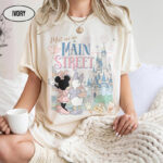 Vintage Comfort Colors® Meet Me On Main Street Shirts, Retro Minnie And Daisy Besties Tee, Magic Kingdom Castle Tee, Disney Girls Trip Gift
