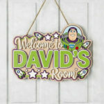 Custom Name Sign for Kids Room - Layered Wood Wall Art - Mickey, Stitch, Pooh, Star Wars Door Decor - Gift for Boys & Girls - Image 5
