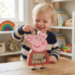 Custom Wooden Coin Bank with Clear Window - Personalized Birthday Gift - Image 2