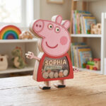 Custom Wooden Coin Bank with Clear Window - Personalized Birthday Gift - Image 4