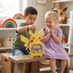 Personalized Pikachu Piggy Bank for Kids - Custom Wooden Coin Bank with Clear Window - Personalized Birthday Gift - Image 2