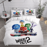 Inside Out Joy Sadness Fear 3D Duvet Cover Fold Hem Bedding Set Pillowcase Quilt Single - Image 5