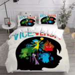 Inside Out Joy Sadness Fear 3D Duvet Cover Fold Hem Bedding Set Pillowcase Quilt Single - Image 7