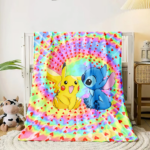Pokemon Blanket, Cute Cartoon Throw Blankets, Pikachu Children Blanket Gift - Image 3