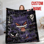 Personalized Anime Hand Woven Blanket Manga Tapestry, Pokemon Blanket, Custom Name Anime Blanket - Image 6