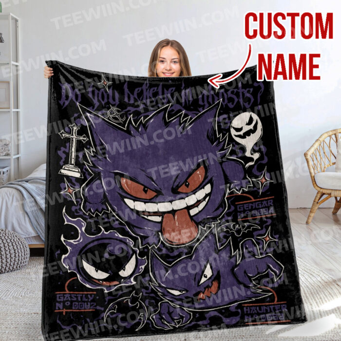 Personalized Anime Hand Woven Blanket Manga Tapestry, Pokemon Blanket, Custom Name Anime Blanket - Image 6