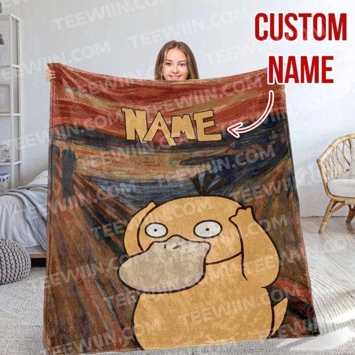 Personalized Anime Hand Woven Blanket Manga Tapestry, Pokemon Blanket, Custom Name Anime Blanket - Image 8