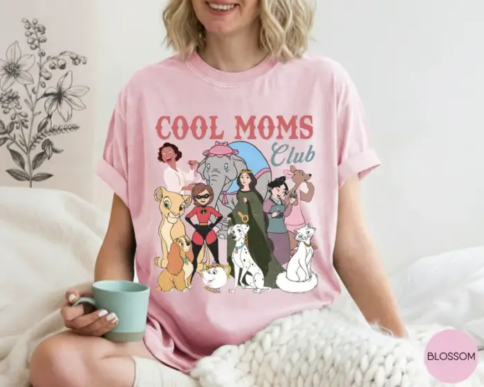 Comfort Colors® Retro Disney Cool Mom Clubs Shirt, Funny Mom Outfit, Disney Moms Shirt, Best Mom Ever Tee, Mothers Day Gifts - Image 4