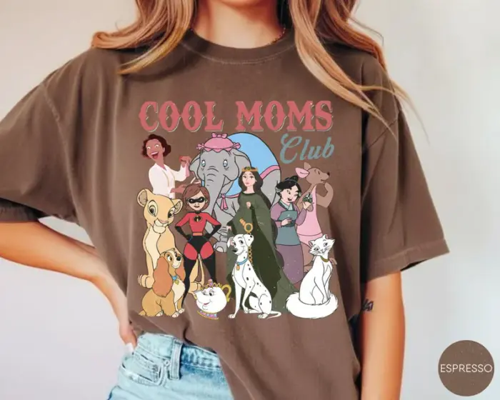 Comfort Colors® Retro Disney Cool Mom Clubs Shirt, Funny Mom Outfit, Disney Moms Shirt, Best Mom Ever Tee, Mothers Day Gifts - Image 7