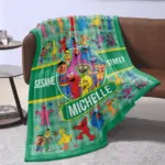 Personalized Sesame Street Blanket, Sesame Street Baby Blanket, Custom Baby Blanket, Child Personalized Blanket, Baby Blanket - Image 2