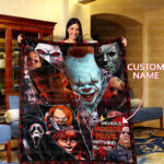 Personalized Horror Movie Watching Blanket