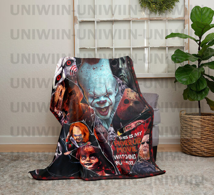 Personalized Horror Movie Watching Blanket - Image 2