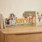 3D Layered Wood Name Sign | Personalized Bluey Nursery Decor 3 | Custom Kids Room Wooden Wall Art - Image 4
