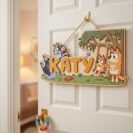 3D Layered Wood Name Sign | Personalized Bluey Nursery Decor 3 | Custom Kids Room Wooden Wall Art - Image 7