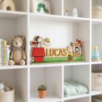 3D Layered Wood Name Sign | Personalized Peanuts Snoopy Nursery Decor 3 | Custom Kids Room Wooden Wall Art - Image 7