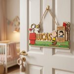 3D Layered Wood Name Sign | Personalized Peanuts Snoopy Nursery Decor 3 | Custom Kids Room Wooden Wall Art - Image 9