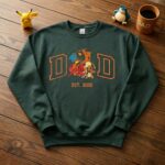 Custom Embroidered Charizard Shirt, Sweatshirt, Hoodie, Personalized PokaDad Character Shirt - Image 2