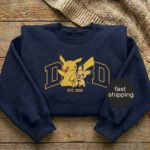Custom Embroidered Anime Shirt, Sweatshirt, Hoodie, Personalized PokaDad Character Shirt - Image 3