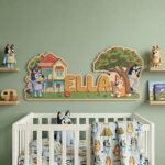 3D Layered Wood Name Sign | Personalized Bluey Nursery Decor | Custom Kids Room Wooden Wall Art - Image 7