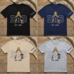 Embroidered Anime Dad Shirt, Sweatshirt, Hoodie – Super Saiyan Style Father & Son | Personalized Name & Year 2 - Image 6