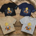 Embroidered Anime Dad Shirt, Sweatshirt, Hoodie – Super Saiyan Style Father & Son | Personalized Name & Year - Image 2