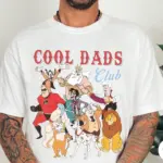 Comfort Colors® Retro 90s Disney Cool Dad Clubs T-Shirt, Funny Daddy Son Gift, Best Dad Ever, Goofy Mufasa King Triton, Family Trip Shirt