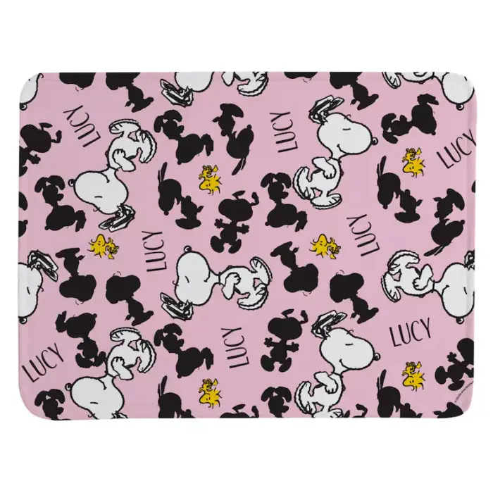 Personalized Peanuts All Over Snoopy Pattern Plush Blanket - Snoopy Blanket - Snoopy and Woodstock - Available in 4 Colors - Image 4
