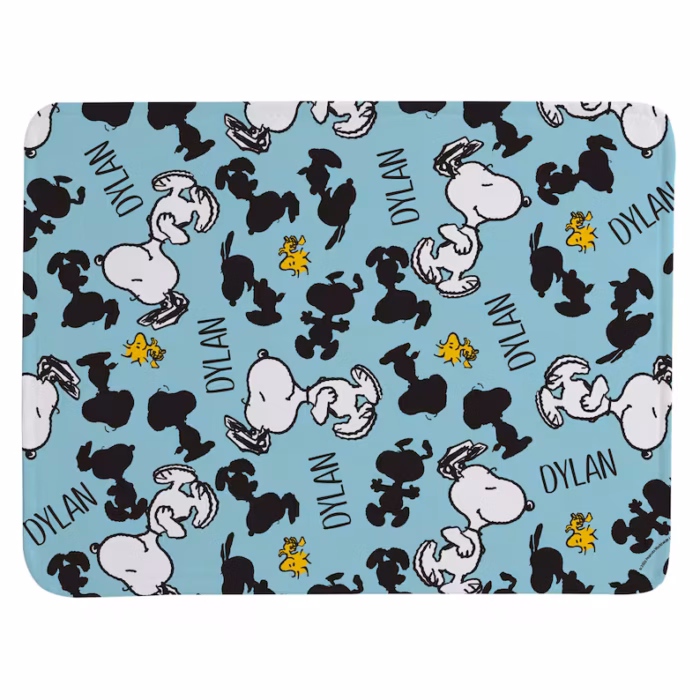 Personalized Peanuts All Over Snoopy Pattern Plush Blanket - Snoopy Blanket - Snoopy and Woodstock - Available in 4 Colors - Image 6
