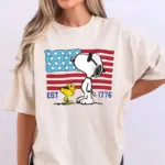 Comfort Colors® America 250th Anniversary Shirt, Patriotic Snoopy Tee, Funny 4th Of July Shirt, USA Flag Tee - Image 3