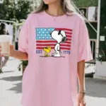 Comfort Colors® America 250th Anniversary Shirt, Patriotic Snoopy Tee, Funny 4th Of July Shirt, USA Flag Tee - Image 4