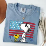 Comfort Colors® America 250th Anniversary Shirt, Patriotic Snoopy Tee, Funny 4th Of July Shirt, USA Flag Tee - Image 7