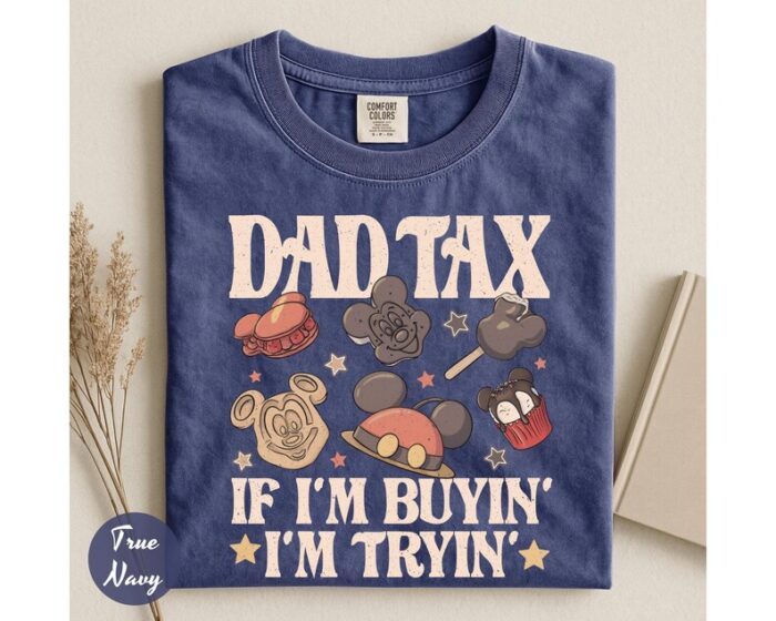Comfort Colors® Mickey Snack Drink Disney Dad Shirt, Dad Tax Tee, Happy Father's Day, Best Dad Ever Birthday, Fathers Day Gift, Gift for Dad - Image 3
