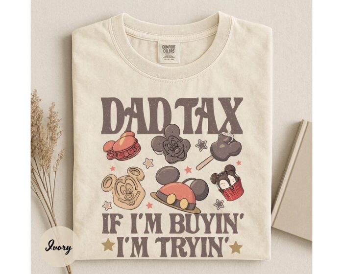 Comfort Colors® Mickey Snack Drink Disney Dad Shirt, Dad Tax Tee, Happy Father's Day, Best Dad Ever Birthday, Fathers Day Gift, Gift for Dad - Image 4