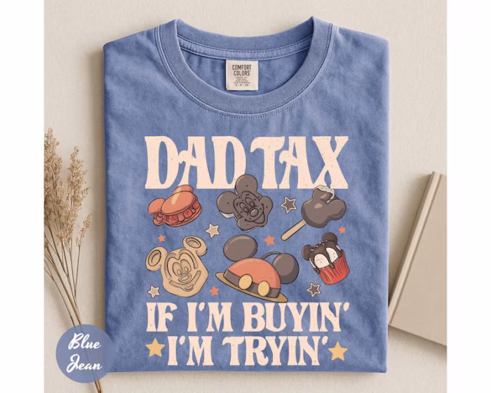 Comfort Colors® Mickey Snack Drink Disney Dad Shirt, Dad Tax Tee, Happy Father's Day, Best Dad Ever Birthday, Fathers Day Gift, Gift for Dad - Image 5
