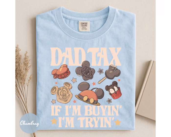Comfort Colors® Mickey Snack Drink Disney Dad Shirt, Dad Tax Tee, Happy Father's Day, Best Dad Ever Birthday, Fathers Day Gift, Gift for Dad - Image 6