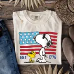 Comfort Colors® America 250th Anniversary Shirt, Patriotic Snoopy Tee, Funny 4th Of July Shirt, USA Flag Tee - Image 6