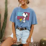 Comfort Colors® America 250th Anniversary Shirt, Patriotic Snoopy Tee, Funny 4th Of July Shirt, USA Flag Tee - Image 11