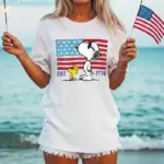 Comfort Colors® America 250th Anniversary Shirt, Patriotic Snoopy Tee, Funny 4th Of July Shirt, USA Flag Tee
